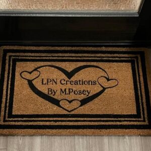 Personalized LPN Creations welcome doormat